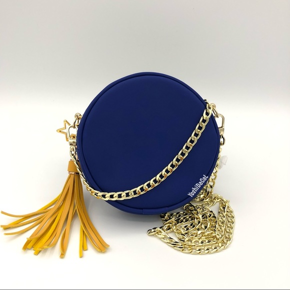 🆕 Dior Beauty Cosmetic Pouch to Crossbody Bag Purse Case, Blue Round Circle New - Picture 5 of 10